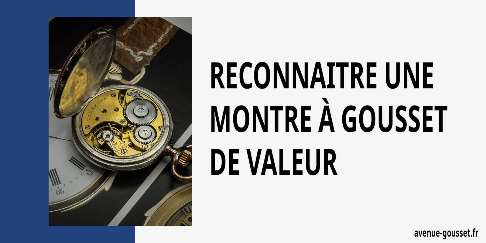 Chaine de montre à gousset mailles escargot noire