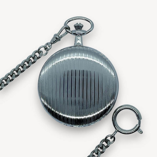 Montre Gousset à Quartz Française - Boîtier Acier Inoxydable, Neuve Avec Petits Défauts