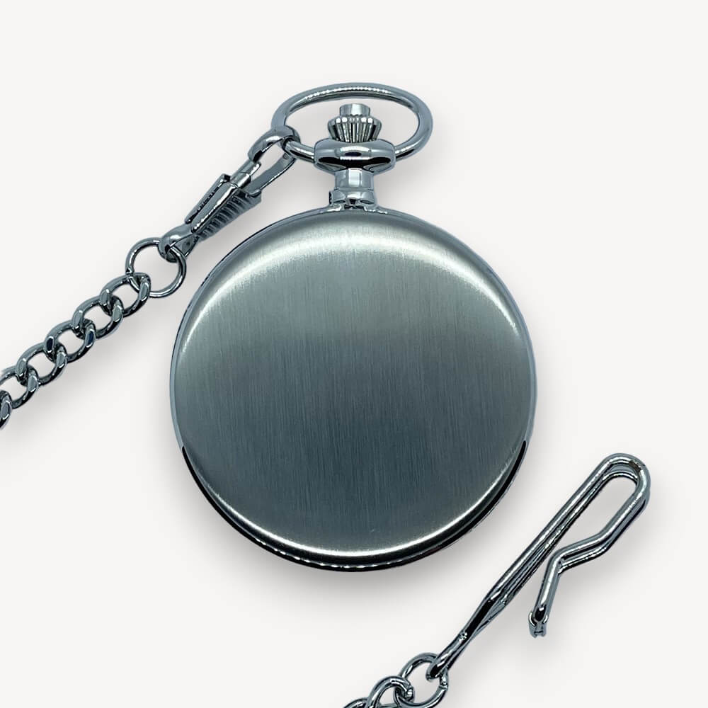TREEWETO Reloj de Bolsillo Chaleco Cadena 14.7 pulgadas (37.5 c) Plata/Oro, plata