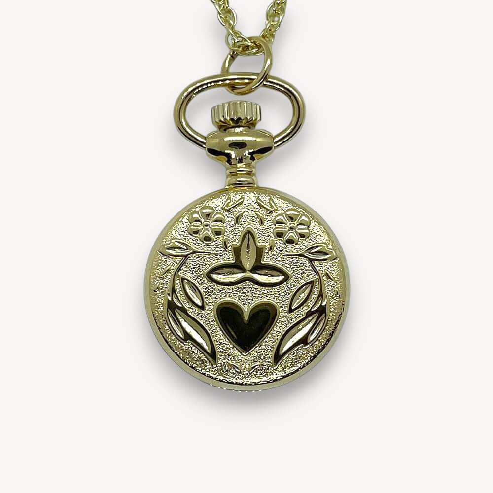 Montre-pendentif Femme Pedre En Argent Sterling - Forme Cœur - Mouvement Quartz - Reconditionnée